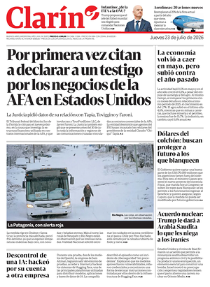 Prima pagina Clarín di oggi - Quotidiano estero