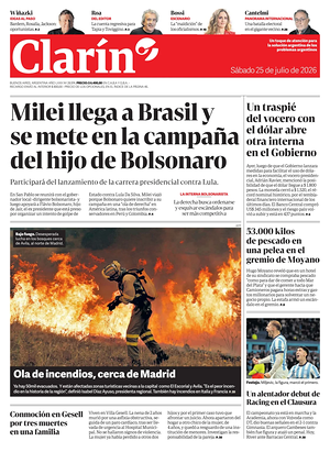 Prima pagina Clarín di oggi - Quotidiano estero