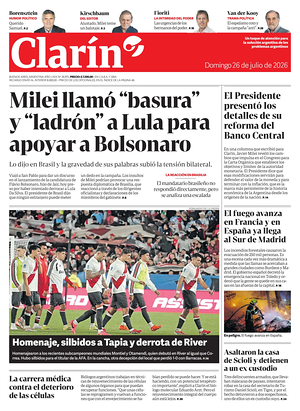 Prima pagina Clarín di oggi - Quotidiano estero