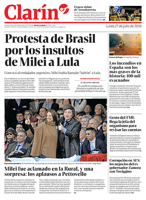 Prima pagina Clarín di oggi - Quotidiano estero