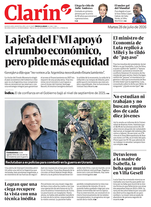 Prima pagina Clarín di oggi - Quotidiano estero