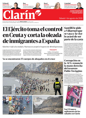 Prima pagina Clarín di oggi - Quotidiano estero
