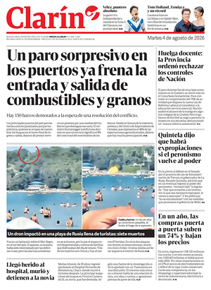 Prima pagina Clarín di oggi - Quotidiano estero