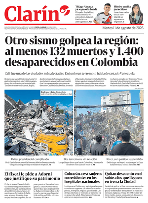 Prima pagina Clarín di oggi - Quotidiano estero