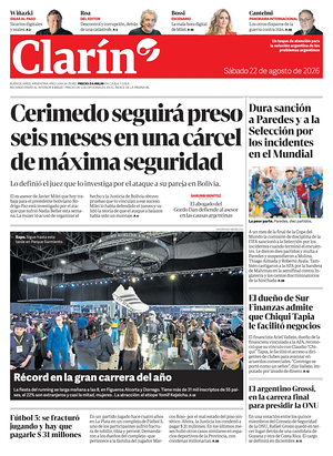 Prima pagina Clarín di oggi - Quotidiano estero