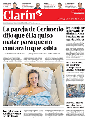 Prima pagina Clarín di oggi - Quotidiano estero