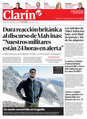 Prima pagina Clarín di oggi - Quotidiano estero
