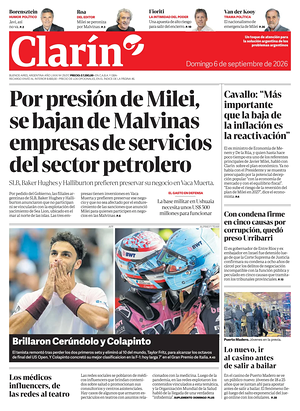 Prima pagina Clarín di oggi - Quotidiano estero