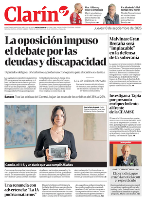 Prima pagina Clarín di oggi - Quotidiano estero