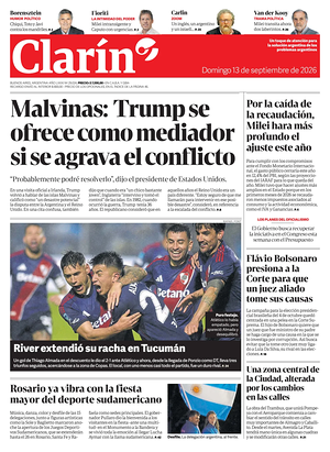 Prima pagina Clarín di oggi - Quotidiano estero