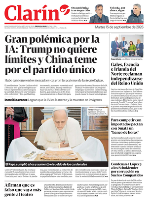 Prima pagina Clarín di oggi - Quotidiano estero