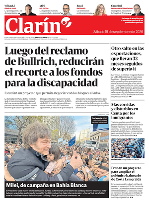 Prima pagina Clarín di oggi - Quotidiano estero