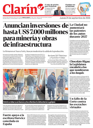 Prima pagina Clarín di oggi - Quotidiano estero