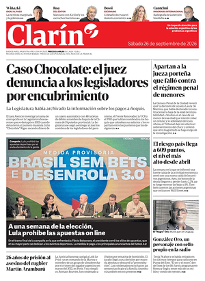 Prima pagina Clarín di oggi - Quotidiano estero