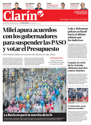 Prima pagina Clarín di oggi - Quotidiano estero