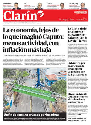 Prima pagina Clarín di oggi - Quotidiano estero