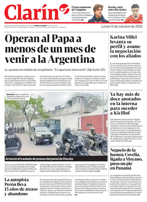 Prima pagina Clarín di oggi - Quotidiano estero