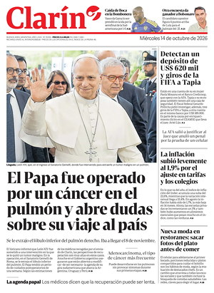 Prima pagina Clarín di oggi - Quotidiano estero