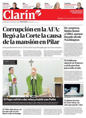 Prima pagina Clarín di oggi - Quotidiano estero