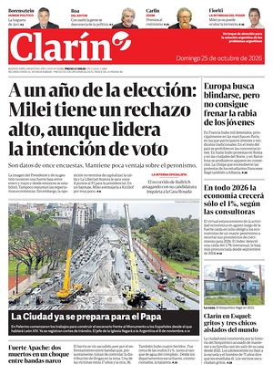 Prima pagina Clarín di oggi - Quotidiano estero