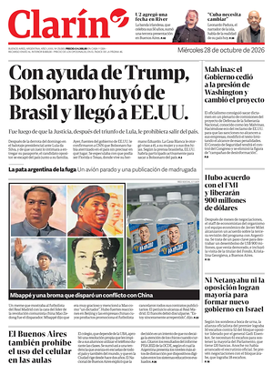 Prima pagina Clarín di oggi - Quotidiano estero
