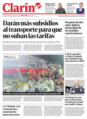 Prima pagina Clarín di oggi - Quotidiano estero
