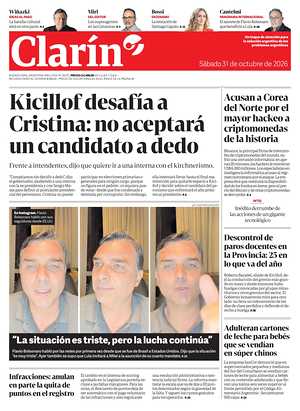 Prima pagina Clarín di oggi - Quotidiano estero