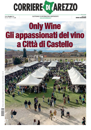 Prima pagina Corriere di Arezzo di oggi - Quotidiano regionale