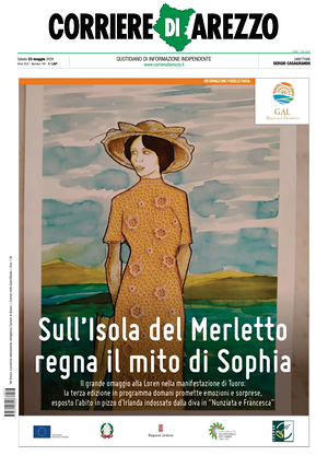 Prima pagina Corriere di Arezzo di oggi - Quotidiano regionale