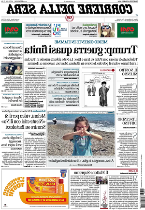 Corriere della Sera prima pagina