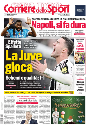 Prima pagina Corriere dello Sport di oggi - Quotidiano sport