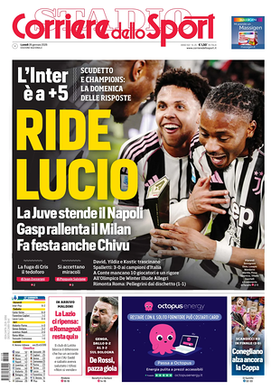 Prima pagina Corriere dello Sport di oggi - Quotidiano sport