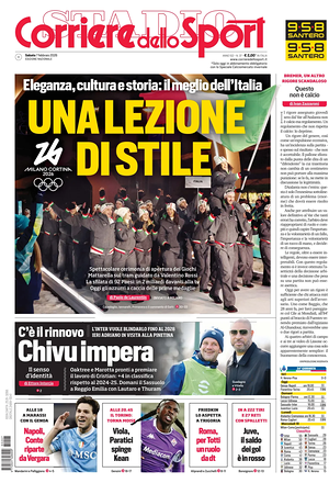 Prima pagina Corriere dello Sport di oggi - Quotidiano sport