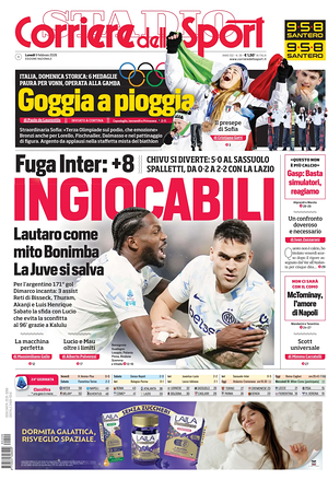 Prima pagina Corriere dello Sport di oggi - Quotidiano sport