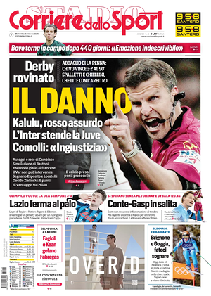 Prima pagina Corriere dello Sport di oggi - Quotidiano sport