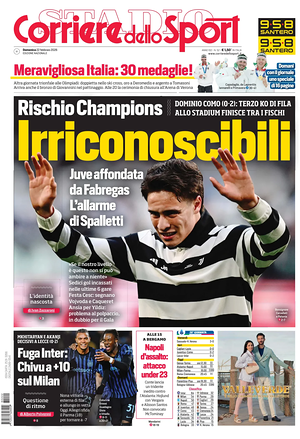 Prima pagina Corriere dello Sport di oggi - Quotidiano sport