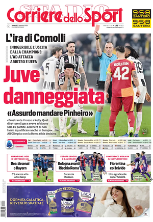 Prima pagina Corriere dello Sport di oggi - Quotidiano sport