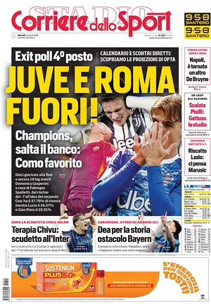 Prima pagina Corriere dello Sport di oggi - Quotidiano sport