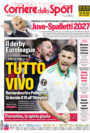 Prima pagina Corriere dello Sport di oggi - Quotidiano sport
