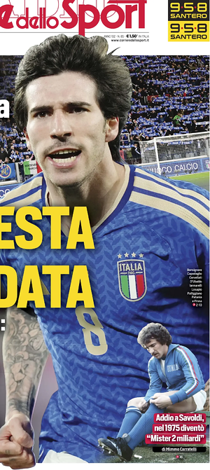 Prima pagina Corriere dello Sport di oggi - Quotidiano sport