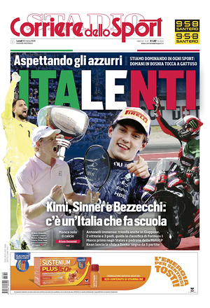 Prima pagina Corriere dello Sport di oggi - Quotidiano sport