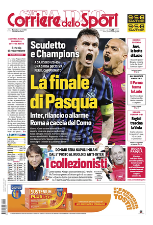 Prima pagina Corriere dello Sport di oggi - Quotidiano sport