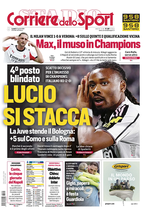 Prima pagina Corriere dello Sport di oggi - Quotidiano sport