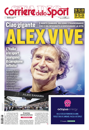 Prima pagina Corriere dello Sport di oggi - Quotidiano sport
