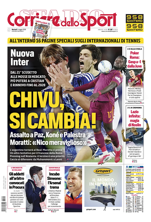 Prima pagina Corriere dello Sport di oggi - Quotidiano sport