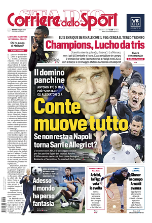 Prima pagina Corriere dello Sport di oggi - Quotidiano sport