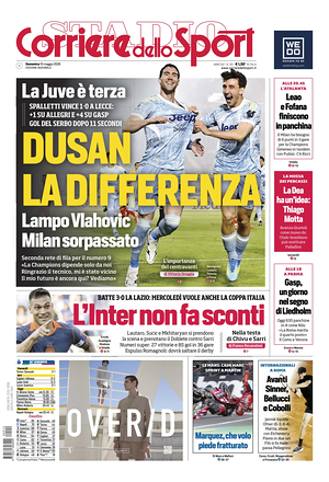 Prima pagina Corriere dello Sport di oggi - Quotidiano sport
