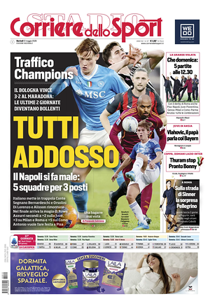 Prima pagina Corriere dello Sport di oggi - Quotidiano sport