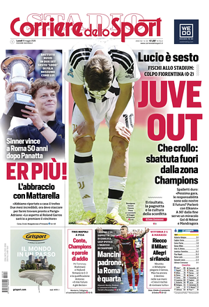 Prima pagina Corriere dello Sport di oggi - Quotidiano sport