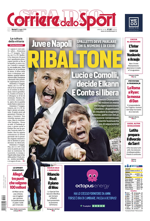 Prima pagina Corriere dello Sport di oggi - Quotidiano sport
